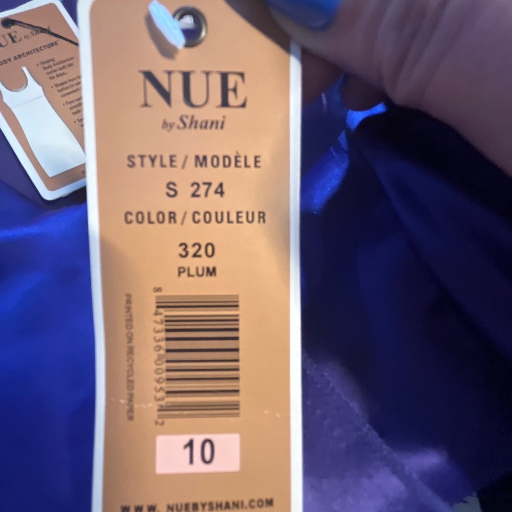 Nue by Shani sold at Nordstrom NWT Plum Cocktail Dress with Bow Detail Size 10 - Picture 7 of 13